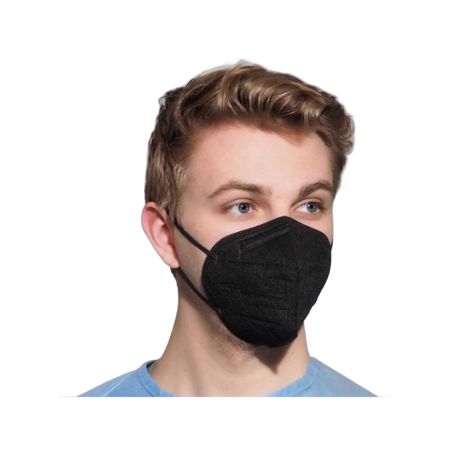 FFP2 respirators, melns, individuāli iepakots FFP2 respirators, melns, individuāli iepakots