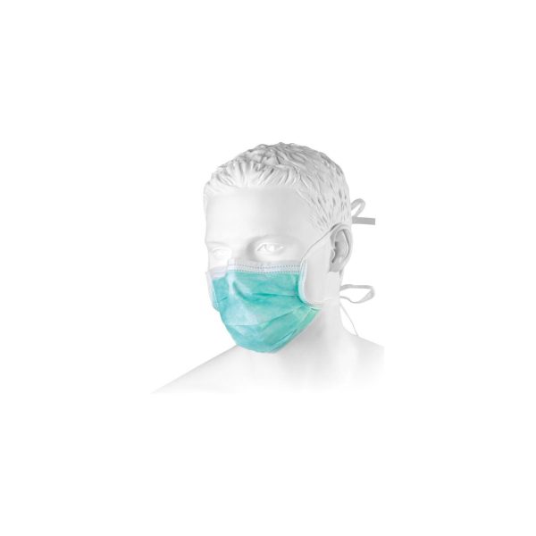 BETAtex medicīniskā maska, sienama, 3 slāņu, II tips, zaļa, 50 gab.
