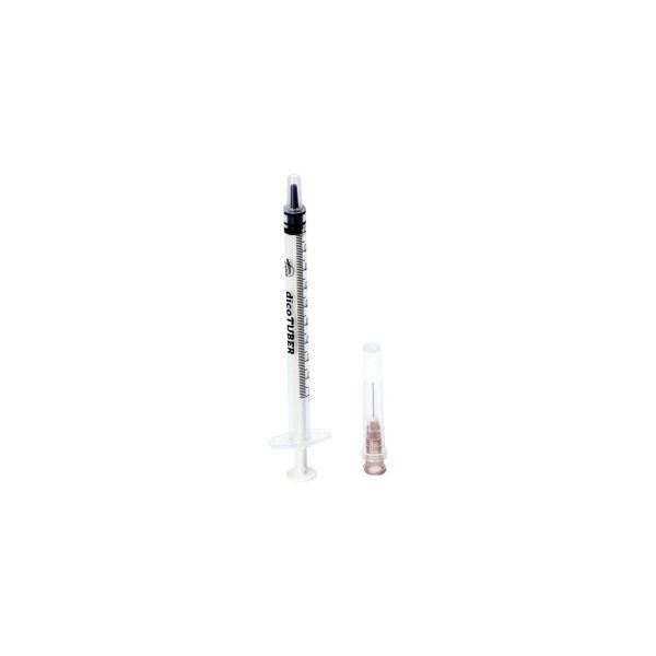 dicoTUBER tuberkulīna šļirce ar adatu, 1 ml, 0,45 × 13 mm, sterila