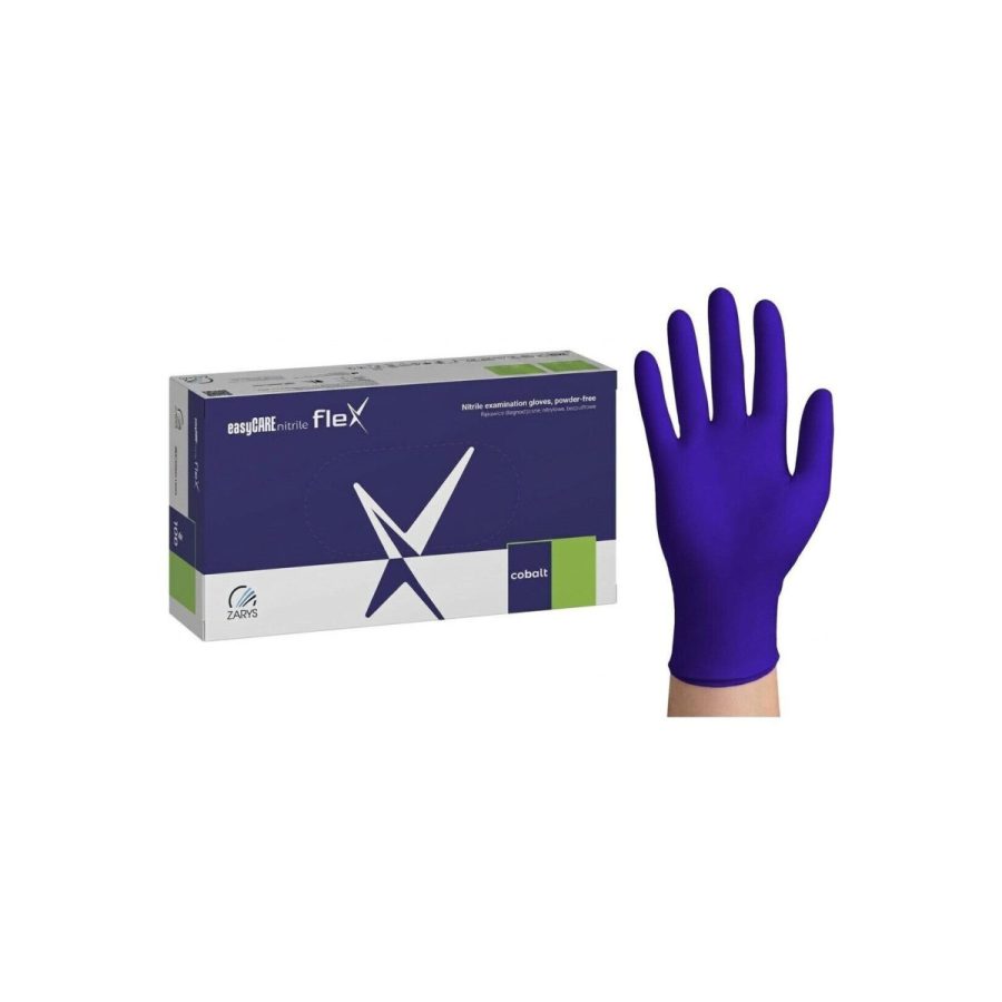 easyCARE nitrile flex Kobalt zili elastīgie nitrila diagnostikas cimdi bez pūdera (100 gab.) easyCARE nitrile flex Kobalt zili elastīgie nitrila diagnostikas cimdi bez pūdera (100 gab.)