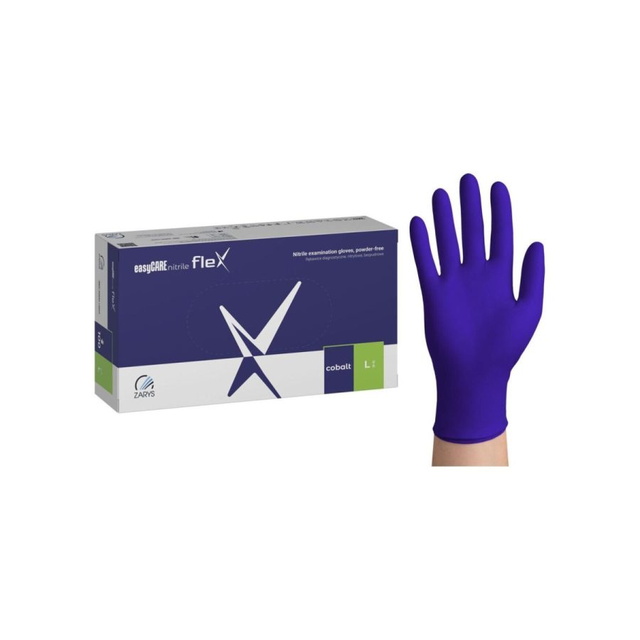 easyCARE nitrile flex Kobalt zili elastīgie nitrila diagnostikas cimdi bez pūdera (100 gab.) easyCARE nitrile flex Kobalt zili elastīgie nitrila diagnostikas cimdi bez pūdera (100 gab.)