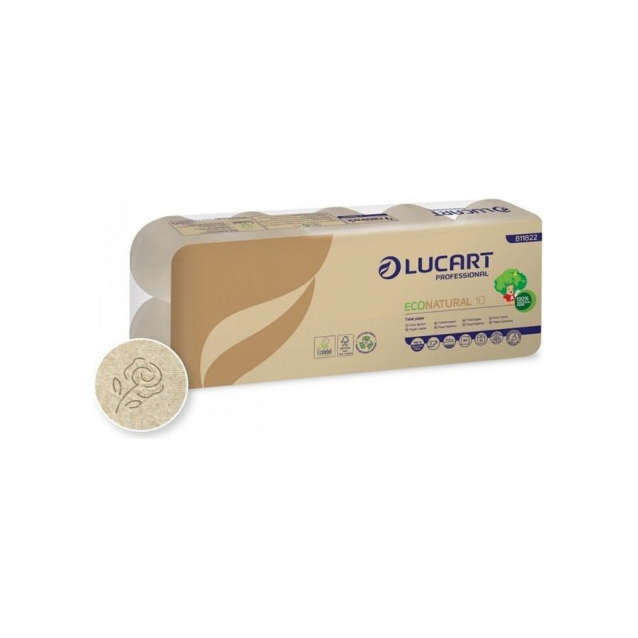 Econatural tualetes papīrs 2 kārtas, 180 loksnes, Fiberpack®, bešs Econatural tualetes papīrs 2 kārtas, 180 loksnes, Fiberpack®, bešs