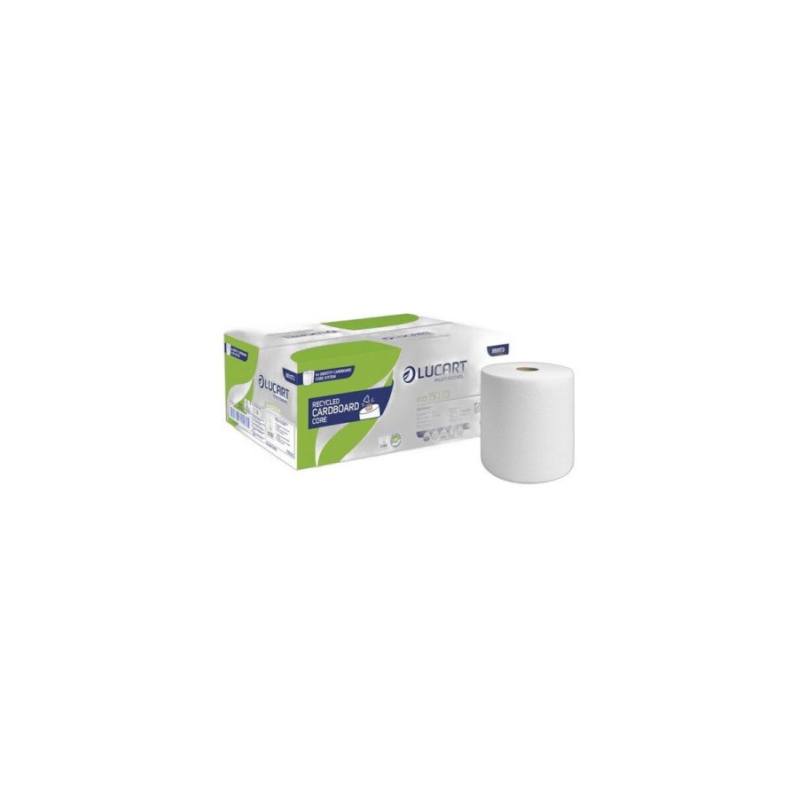 Lucart Eco 150 ID papīra roku dvieļi ruļļos, autocut (2 sl., 150 m), 6 ruļļi