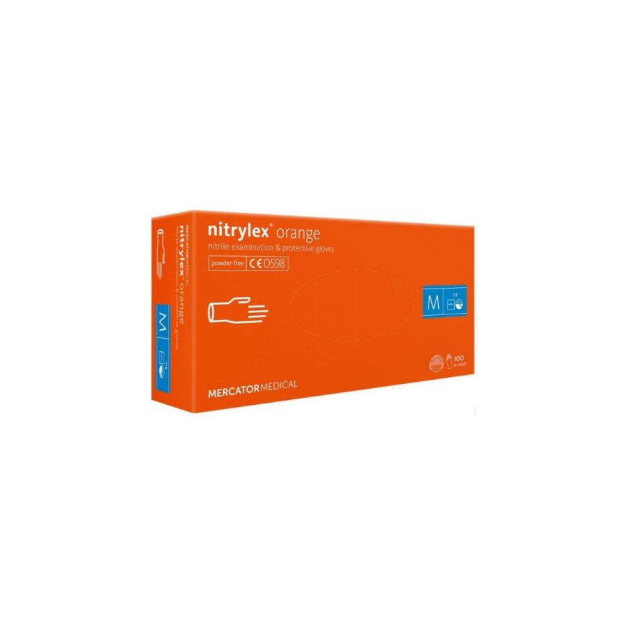 nitrylex orange N100 — oranži nitrila cimdi bez pūdera nitrylex orange N100 — oranži nitrila cimdi bez pūdera