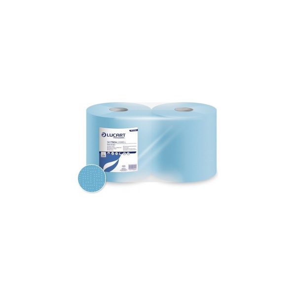 SKYTECH 2.1000 L — divkārtu industriālie papīra dvieļi rullī (2 ruļļi)