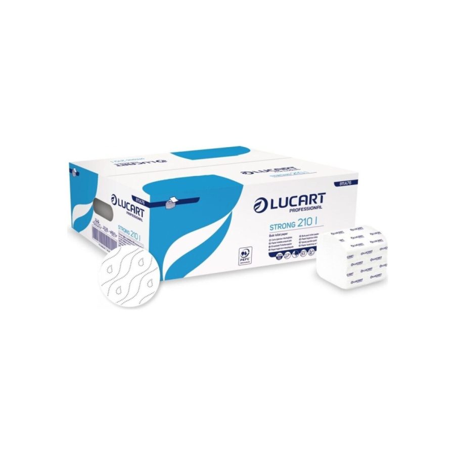 Tualetes papīrs loksnēs Lucart STRONG 210 I Tualetes papīrs loksnēs Lucart STRONG 210 I