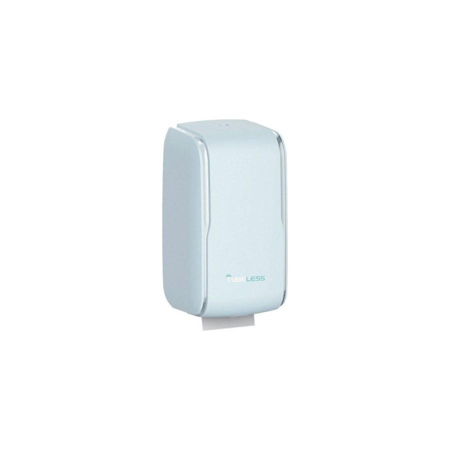 TUBELESS FOLDED TOILET TISSUE DISPENSER — turētājs Z-locījuma papīram loksnēs TUBELESS FOLDED TOILET TISSUE DISPENSER — turētājs Z-locījuma papīram loksnēs