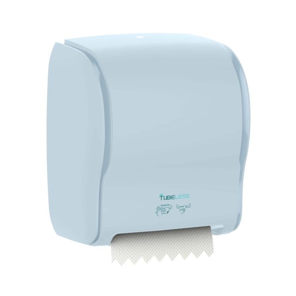Papīra ruļļu dvieļu turētājs TUBELESS DISPENSER AUTO CUT, automātisks ar sensoru