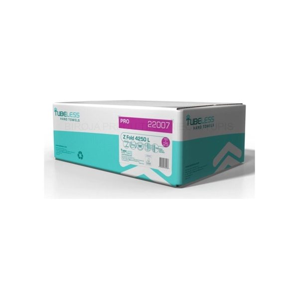 TUBLESS Z FOLD PRO 4250L, Z-locījuma papīra roku salvetes